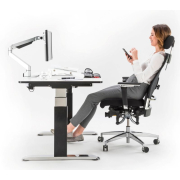 Haider BIOSWING 660 iQ Individual mit 3D Sitzwerk - Version 2023 - Rückenlehnenhöhe 60 cm - Ergonomisch und orthopädisch wirksamer Bürostuhl