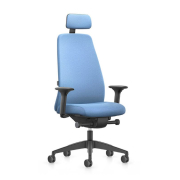 interstuhl EVERYis1 EV168 Bürostuhl mit Kopfstütze, Synchronmechanik, FLEXTECH 3D Sitzgelenk und Komfortsitz (70 mm Schaum)